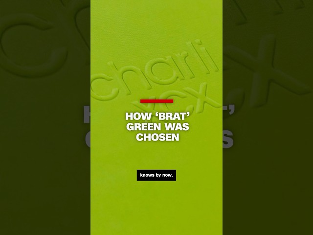 ⁣How ‘brat’ green was chosen