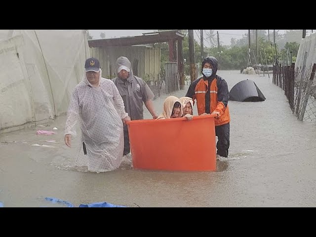 ⁣Der Taifun in Taiwan hat schwere Schäden hinterlassen