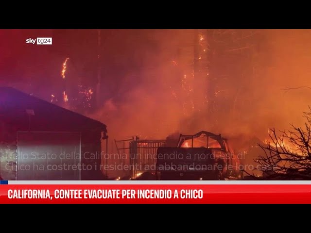 ⁣California, contee evacuate per incendio a Chico
