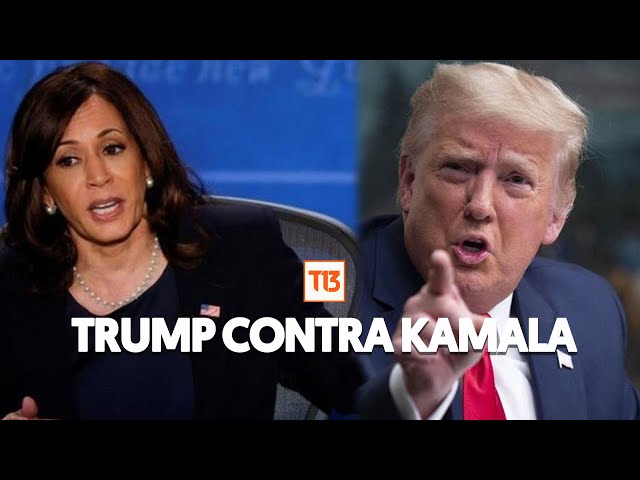 ⁣Comienzan los ataques de Donald Trump contra Kamala Harris