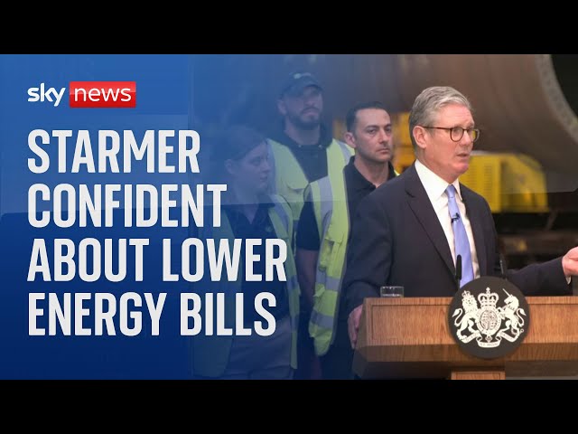 ⁣Starmer confident new energy plans will lower people's bills in short term
