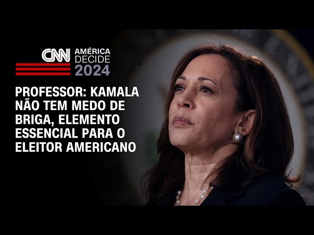 ⁣Professor: Kamala não tem medo de briga, elemento essencial para o eleitor americano | LIVE CNN