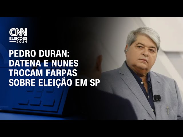 ⁣Pedro Duran: Datena e Nunes trocam farpas sobre eleição em SP | CNN NOVO DIA