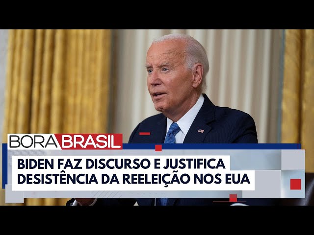⁣"Está na hora de passar o bastão", diz Biden sobre desistência | Bora Brasil