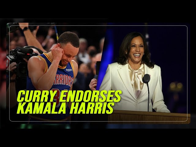 ⁣Basketball star Curry supports Kamala Harris ahead of Olympics | ABS-CBN News