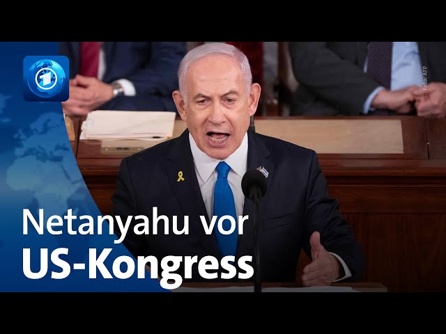 ⁣Scharfe Kritik an Netanyahu-Rede vor US-Kongress