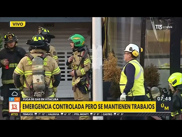 Emergencia por fuga de gas en Vitacura