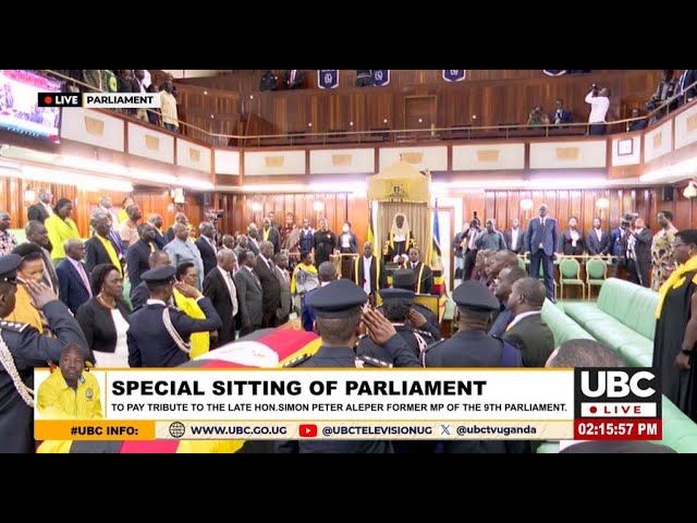 ⁣PARLIAMENT ON SIMON PETER ALEPER; MPs APPLAUD HIM FOR THE CONTRIBUTIONS TOWARDS NATION BUILDING