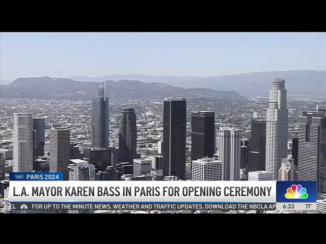 ⁣LA Mayor Karen Bass in Paris for Opening Ceremony