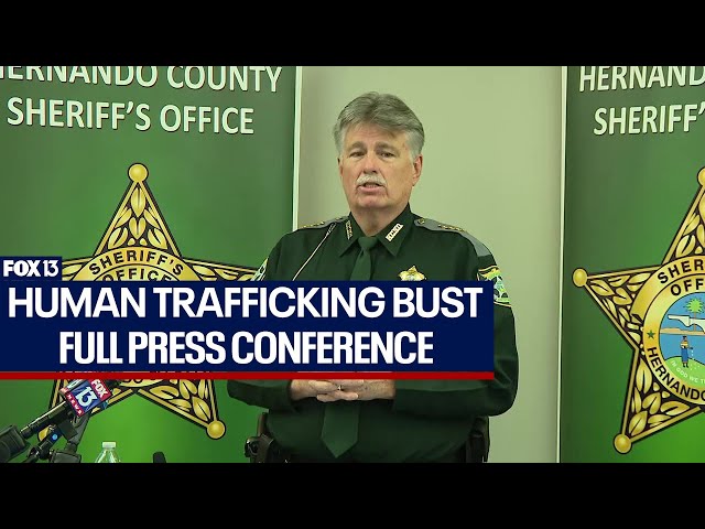 Hernando County human trafficking press conference