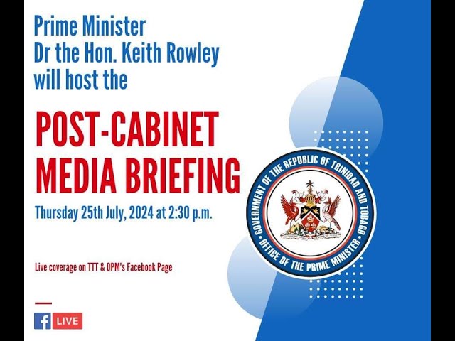 ⁣Post Cabinet Media Briefing - Thursday 25th July, 2024