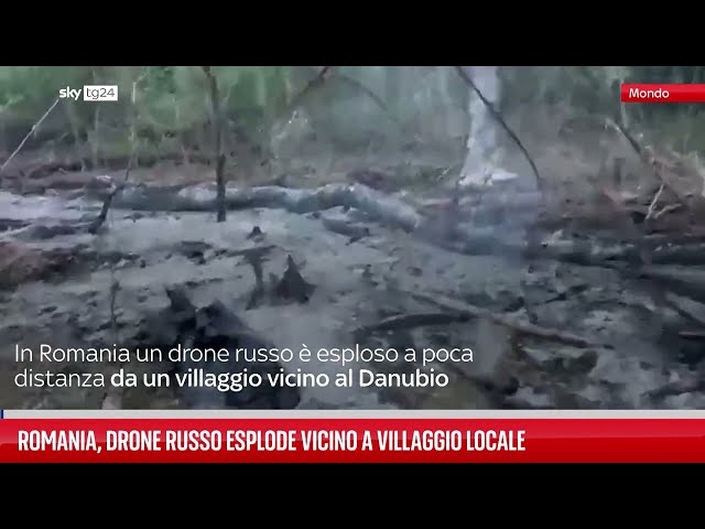 ⁣Romania, drone russo esplode vicino a villaggio locale