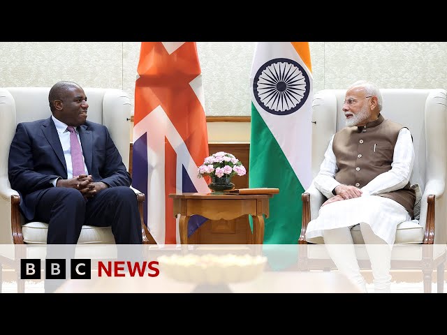 ⁣UK Foreign Secretary David Lammy aims to reset UK-India ties | BBC News