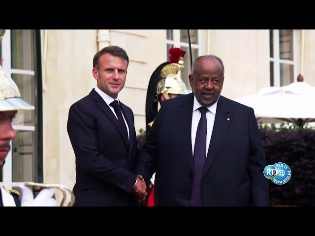 Un accueil chaleureux réservé au président Guelleh à l’Elysée par son homologue Français Macron
