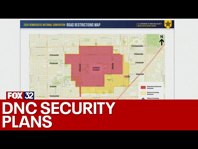 ⁣Chicago DNC 2024: Security officials outline security perimeter for United Center, McCormick Place