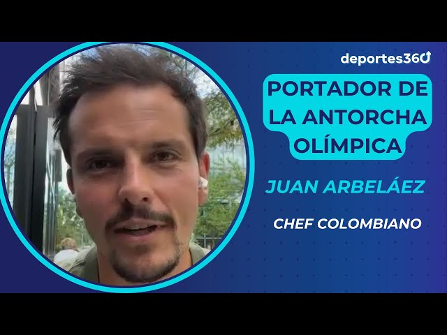 ⁣Juan Arbeláez, el único colombiano portador de la antorcha París 2024