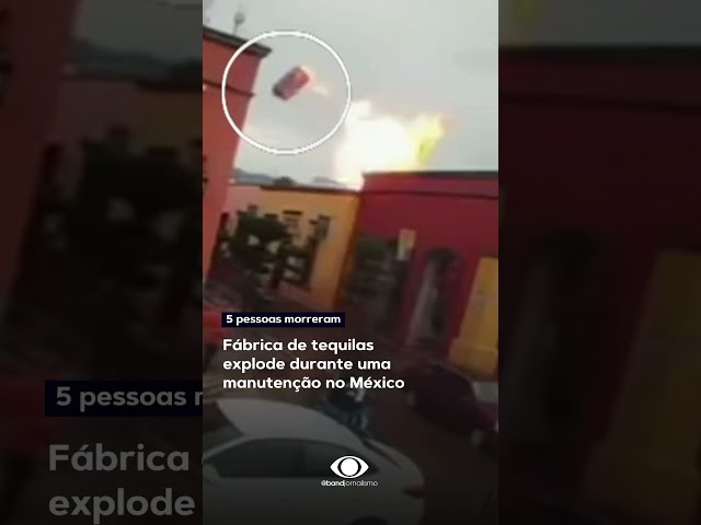 Fábrica de tequila explode no México. A causa do acidente ainda está sendo investigada #shorts