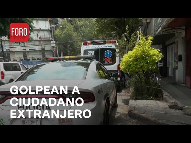 Policías auxilian a ciudadano que fue golpeado, en la alcaldía Cuauhtémoc - Paralelo 23