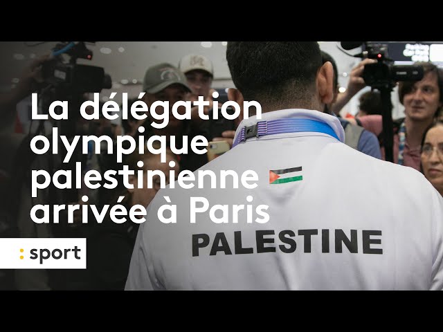 La délégation olympique palestinienne arrivée à Paris