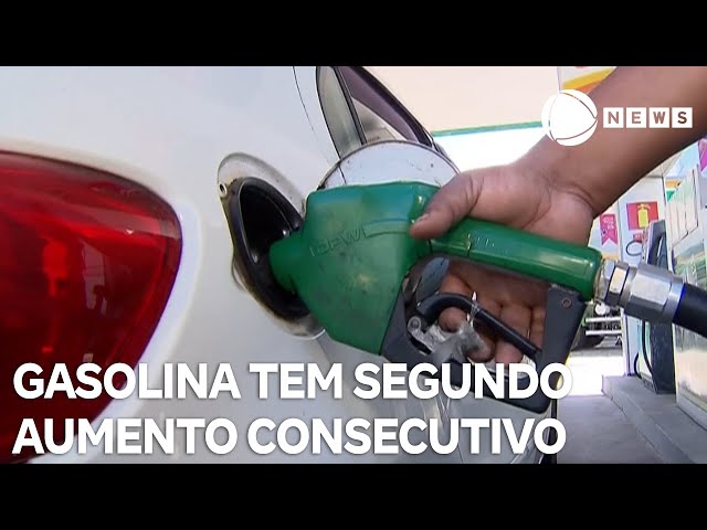 Gasolina tem segundo aumento consecutivo e passa de R$ 6,10