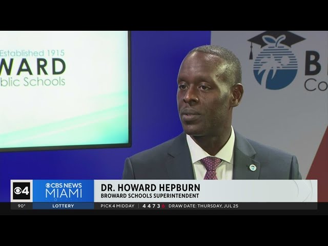 ⁣Dr. Howard Hepburn talks about the upcoming school year in Broward