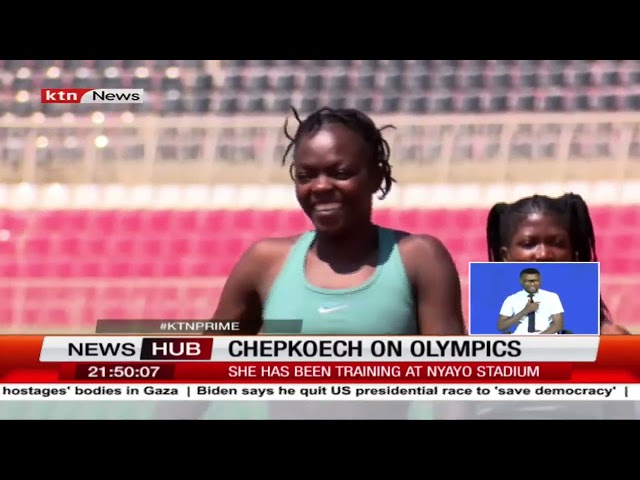 ⁣Beatrice Chepkoech hopes for a good win for the team