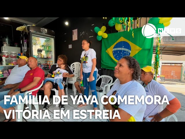 Família de Yaya acompanha estreia de atleta e vitória da seleção brasileira nas Olímpiadas