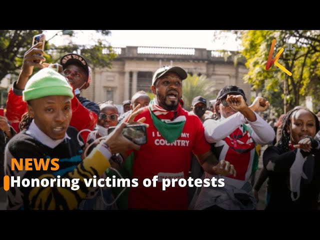 ⁣Four activists arrested during a march to honor victims of protests