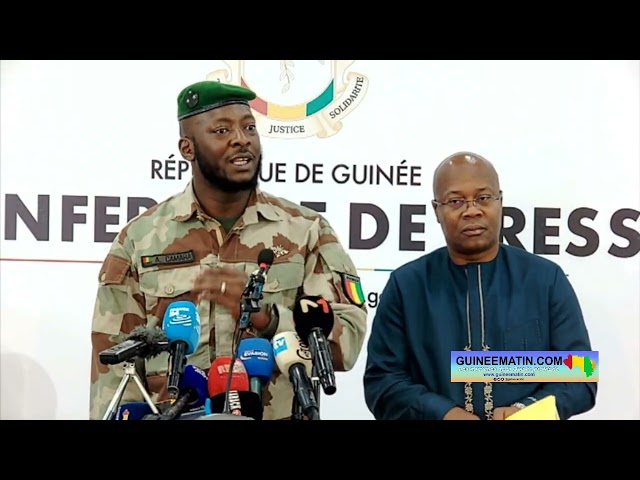 A quand la fin de la transition en Guinée ?  Les nuances du Général Amara Camara face à la presse