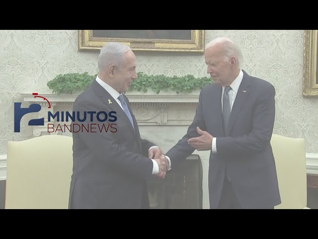 BandNews em 2 Minutos (25/07/2024 - Noite) Biden recebe Netanyahu para discutir cessar-fogo