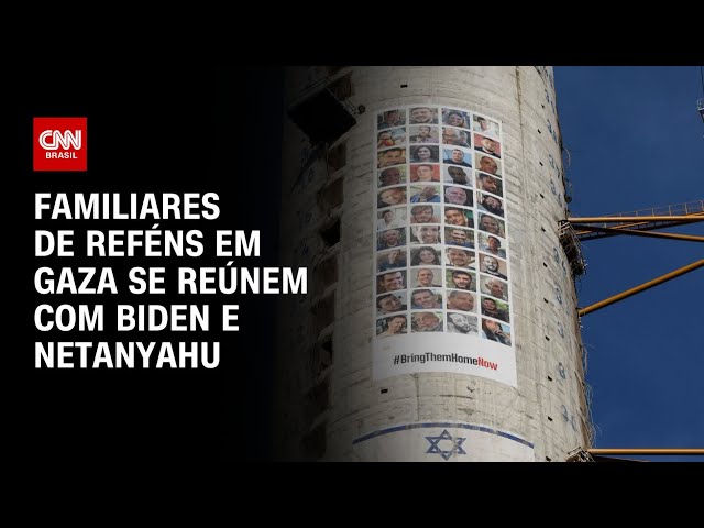 Familiares de reféns em Gaza se reúnem com Biden e Netanyahu | CNN PRIME TIME