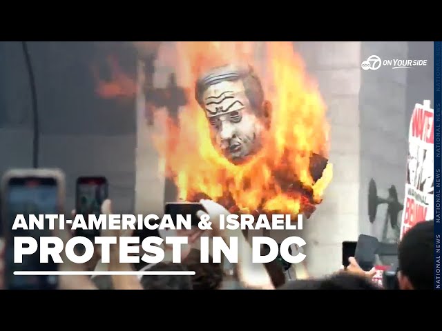 ⁣Biden Netanyahu talks overshadowed by demonstrations in DC streets