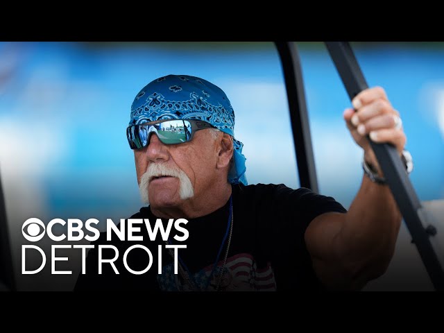⁣Hulk Hogan visits Detroit Lions training camp