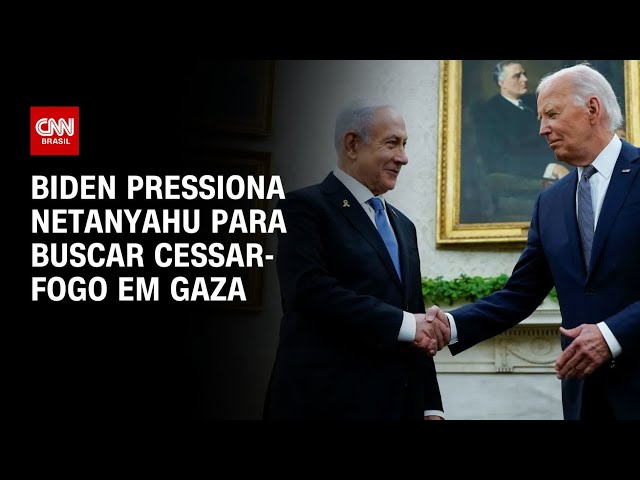 Biden pressiona Netanyahu para buscar cessar-fogo em Gaza | CNN PRIME TIME