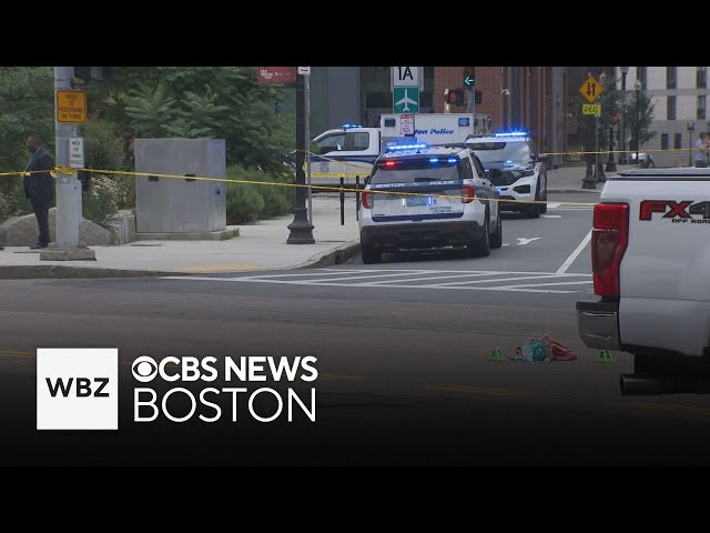 ⁣I-Team sources say Boston police officer hit by truck's back door that swung open