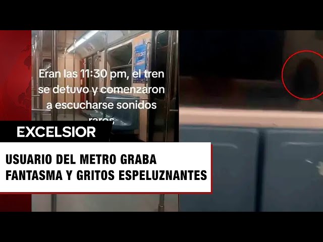 Usuario del Metro capta figura espectral en un vagón ¿Qué es?