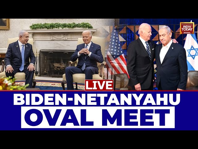 ⁣US News LIVE: Joe Biden Meets Israeli PM Netanyahu At The White House | India Today LIVE