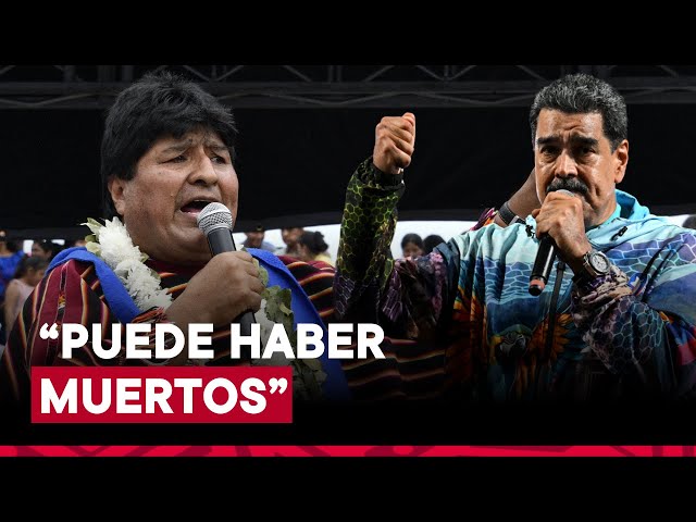 ⁣Evo Morales da por descontada victoria de Maduro pero teme crisis con muertos en Venezuela