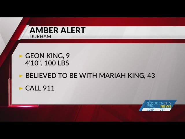 ⁣Amber Alert issued for missing 9-year-old Durham boy