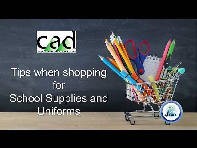 CONSUMER AFFAIRS DIVISION BACK TO SCHOOL SHOPPING TIPS