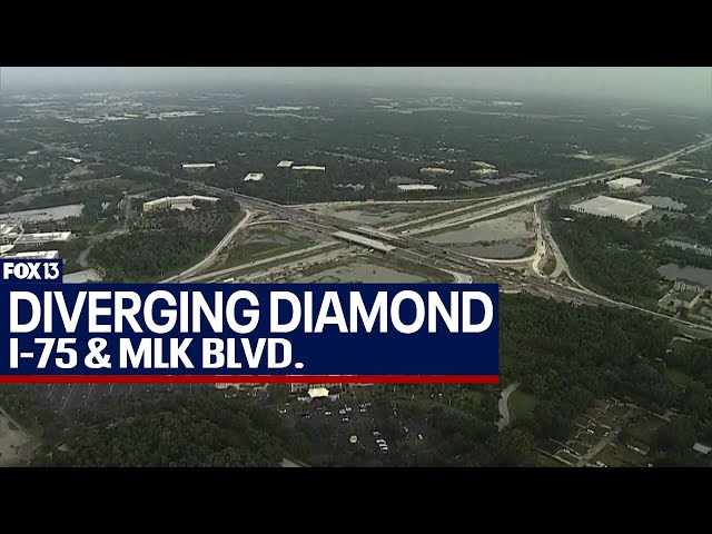 ⁣Diverging diamond interchange opens this weekend
