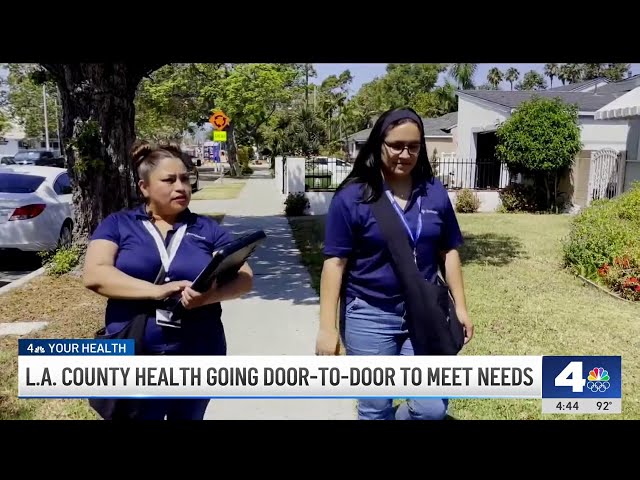⁣Los Angeles knocking on doors to check residents' health needs