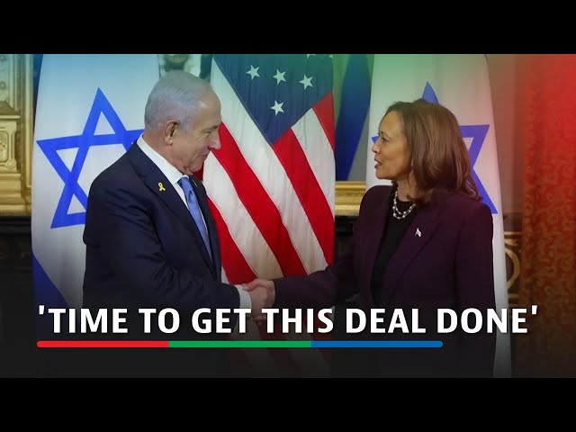 ⁣‘Time to get this deal done’: VP Harris meets Israeli PM Netanyahu | ABS-CBN News