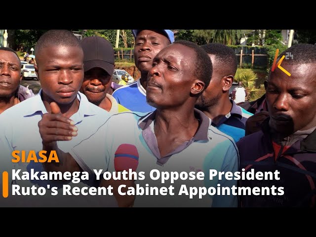 ⁣Kakamega Youths Oppose President Ruto's Recent Cabinet Appointments