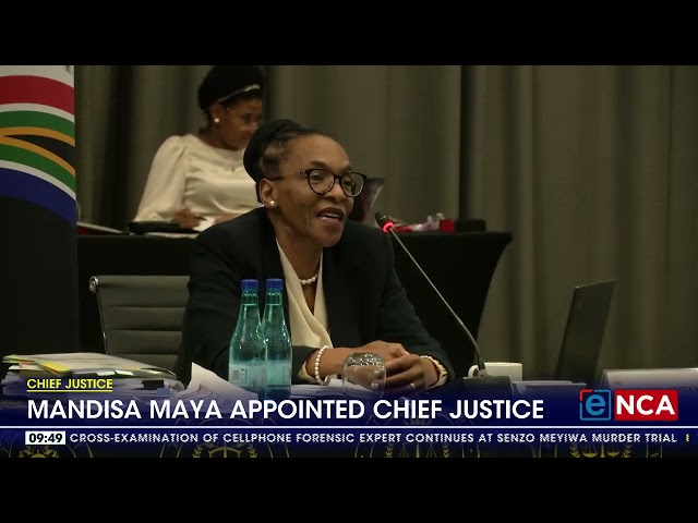 ⁣Mandisa Maya appointed Chief Justice