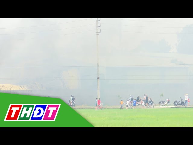 Thái Bình: Cháy kho xưởng sản xuất, 12 công nhân bị phỏng | THDT