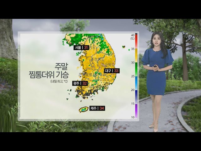 [날씨] 무더위 속 내륙 요란한 소나기…남해안·제주 집중호우 / 연합뉴스TV (YonhapnewsTV)