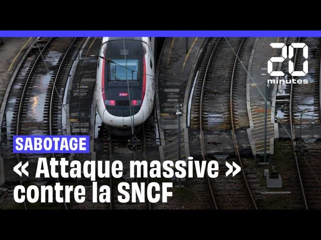 ⁣La SNCF victime d' « une attaque massive » à quelques heures du début des JO 2024 #short