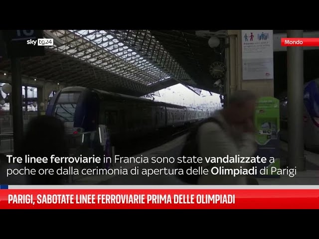 Parigi, sabotate linee ferroviarie prima delle Olimpiadi