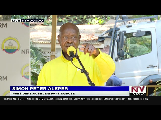 President Museveni pays tribute to Simon Peter Aleper